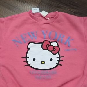 Zara Pink Hello Kitty New York Sweatshirt